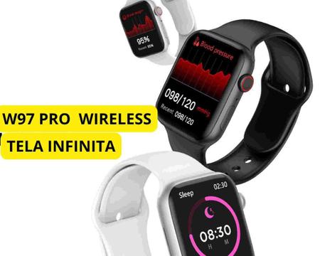 Relogio Smart Watch Inteligente W97 Tela Big Infinite 1.92 Branco - VERMAX Online Store