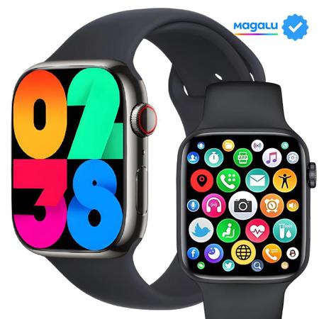Imagem de Relógio inteligente Watch9 Pro 2024 9ª geração NFC GPS tela infinita 2.2'' Alta definição elegância Qualidade Smartwatch masculino e feminino