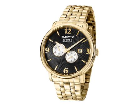 Relógio Magnum Dourado Quartz MA33764U - Relógio de Pulso - Magazine Luiza