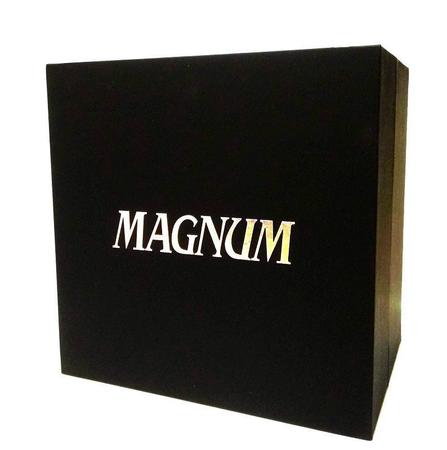 Relógio Magnum Masculino Ma34781l Dourado Azul Aço