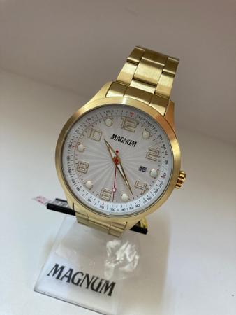 Relógio Magnum Masculino Analógico Dourado - MA31355H