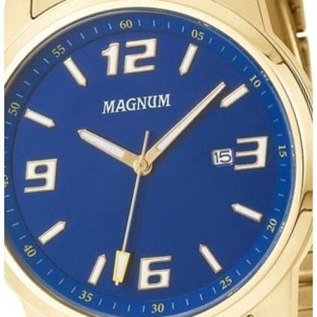 Relógio Magnum Masculino Prata Analógico 10 ATM Casual Prova D'Agua  Pulseira Aço - Relógio Masculino - Magazine Luiza