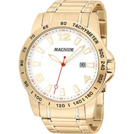 Relógio Magnum Dourado Quartz MA33764U - Relógio de Pulso - Magazine Luiza