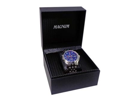 Relógio Magnum Steel Masculino MA32185S Pulseira Aço Prata Multifunção