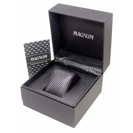 Relógio Masculino Pulseira Couro Magnum Ma31524j