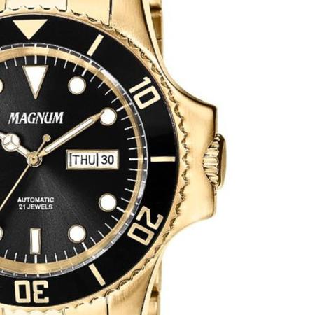 Relógio Magnum Masculino Dourado Automático Aço MA35075U - Relógio  Masculino - Magazine Luiza
