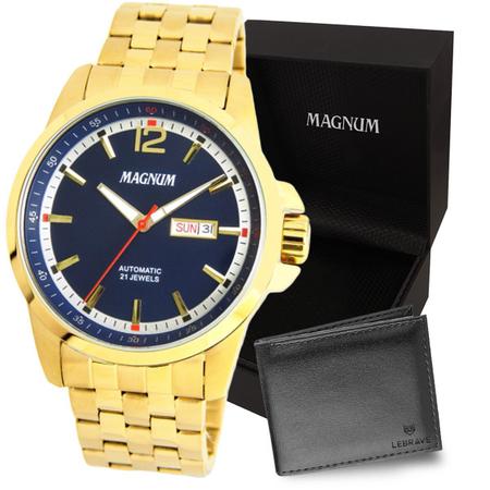 Relógio Magnum Masculino Automático Prata MA33835T