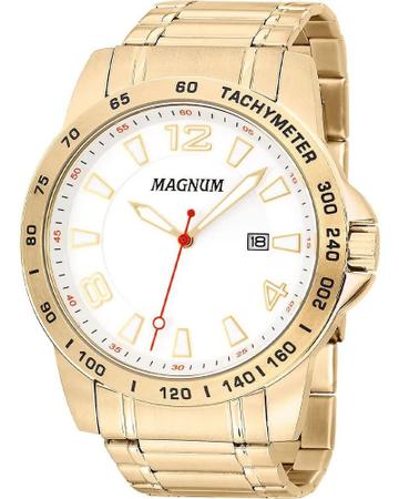 Relógio Masculino Magnum Automático Luxo Dourado Original Cor Do Bisel  Igual As Imagens Cor Do Fundo