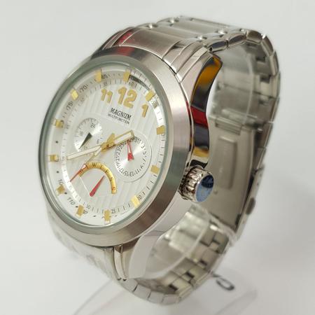 Relógio Magnum Masculino Automático Prata MA33835T