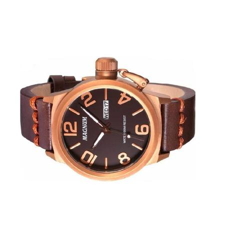 Relógio Magnum Masculino Ma33399t Original Pulseira De Couro