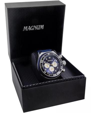 Relógio MAGNUM masculino cronógrafo dourado MA34405H - aconfianca