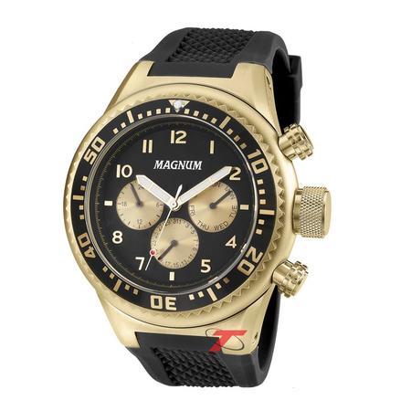 Relógio Magnum Masculino Pulseira em Silicone – Preto - Shopping Jardins  Online