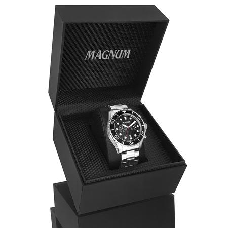 Relógio Magnum Masculino Prata Automático MA35075G Prova d'água 2 ano de  garantia - AliExpress