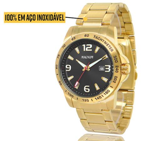 Relógio Magnum Masculino Dourado Automático Garantia 2 Anos e - Relógio  Masculino - Magazine Luiza