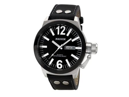 Relógio Magnum Sports Masculino MA31560J Pulseira de Couro
