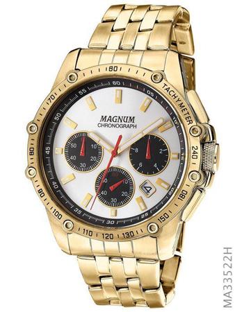Relógio Magnum Masculino Sports MA34263Q Chronograph Prata