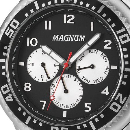 Relógio Magnum Masculino Aço Analógico - Relojoaria e Ótica Suiça