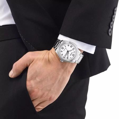 Imagem de Relógio Masculino Citizen Prata Branco TZ20779Q