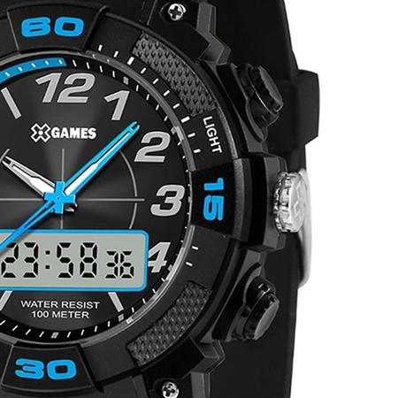 Relógio Analógico/Digital Masculino Preto XMPPA340 - X-Watch - Kidverte