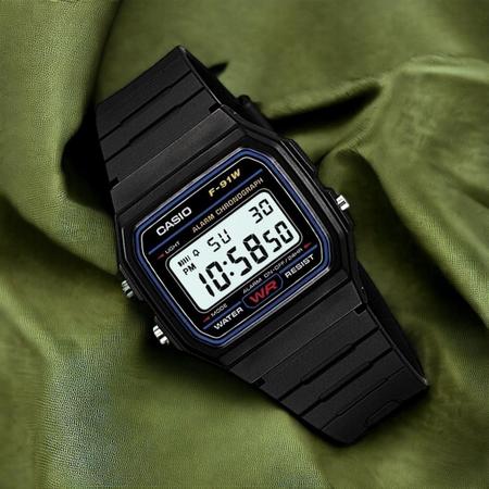 Relogio Masculino Digital Casio F91W1DG F91 Relogio Masculino Magazine Luiza