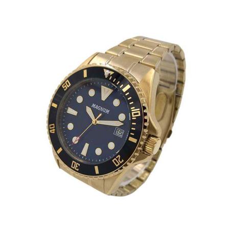 RELÓGIO MASCULINO DOURADO MAGNUM MA31355H