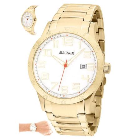 Relógio Magnum Masculino Original Dourado 2 Anos Garantia - Relógio  Masculino - Magazine Luiza