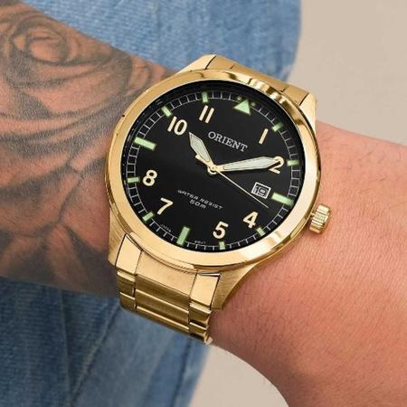 Imagem de Relógio Masculino Dourado Orient MGSS1181 P2KX