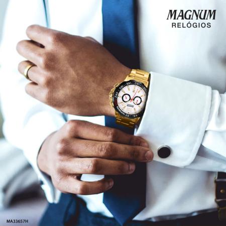 Relógio Magnum Masculino Cronógrafo MA33657H Dourado