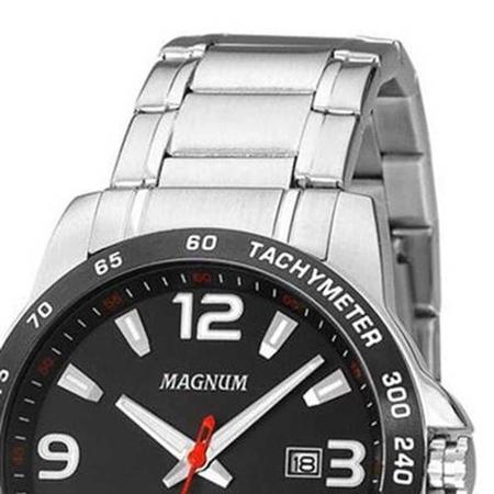 Relógio Magnum Masculino Ref: Ma32961t Casual Prateado