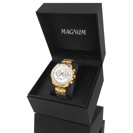 Relógio Magnum Masculino Original Dourado 2 Anos Garantia - Relógio  Masculino - Magazine Luiza