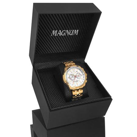 Relógio Magnum Masculino Original Dourado 2 Anos Garantia - Relógio  Masculino - Magazine Luiza