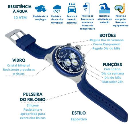 Pulseira Relógio De Silicone Magnum