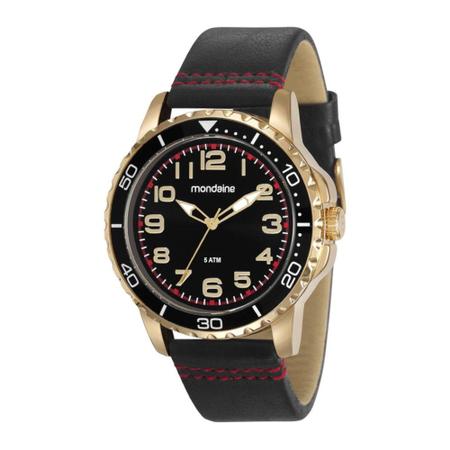 Relógio Masculino Mondaine 76710GPMVDH4 38mm Couro Preto Imagem de Relógio Masculino Mondaine 76710GPMVDH4 38mm Couro Preto