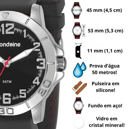 Imagem de Relógio Masculino Mondaine pulseira de silicone