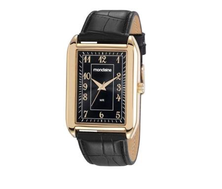 Imagem de Relogio Masculino Mondaine Quadrado Dourado 99547GPMVDH1