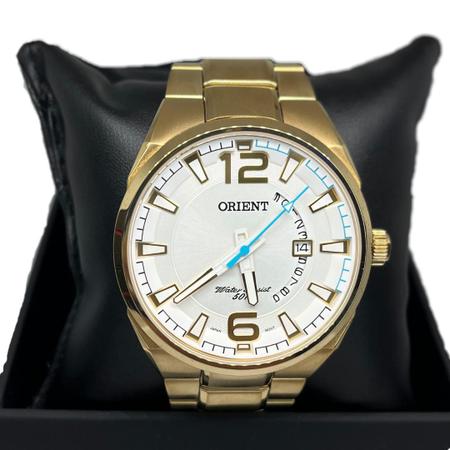 Imagem de Relógio Masculino Orient Analógico Dourado Aço MGSS1159 S2KX