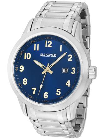 Relógio Magnum Masculino Prata Analógico MA33282F Magnum