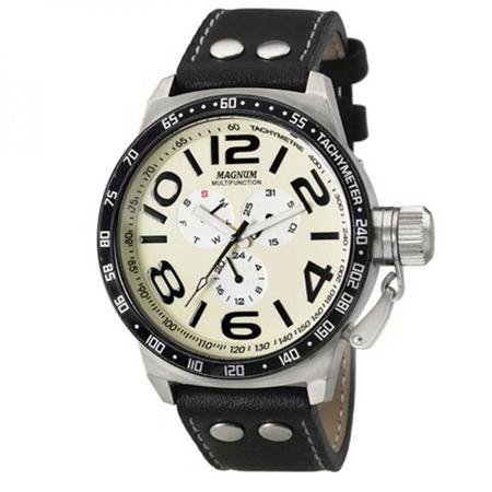 Relógio Magnum Masculino Prata Military MA31579V - Relojoaria Invictos