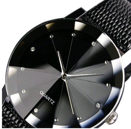 Imagem de Relógio Masculino Prisma Dark Quartz Diamante Negro