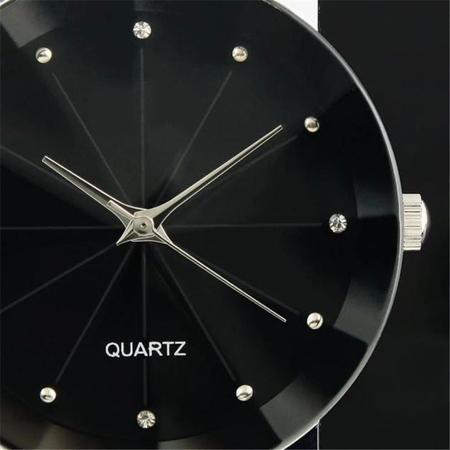 Imagem de Relógio Masculino Prisma Dark Quartz Diamante Negro