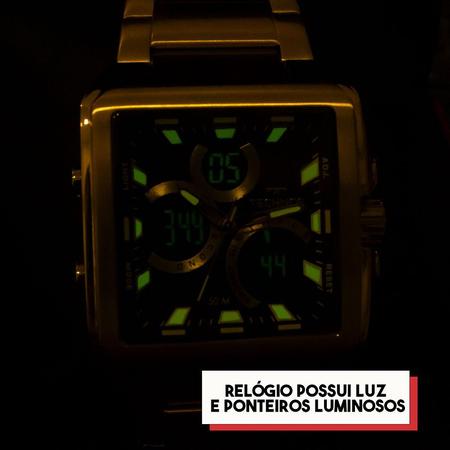 Imagem de Relógio Masculino Technos Ts Digitech Anadigi Dourado BJ3940AA/1P