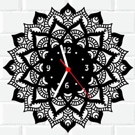 Imagem de Relógio MDF Criativo Presente Dia das Mães Mandala 1