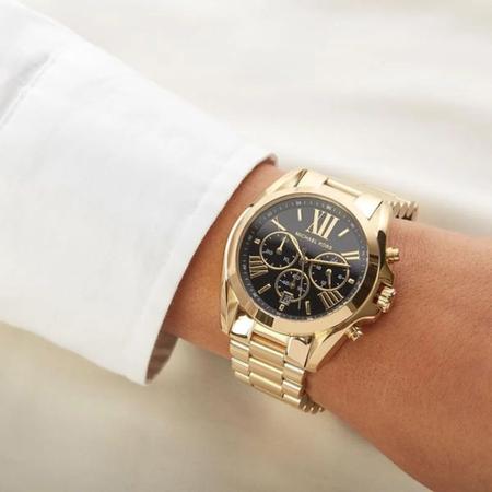 Relógio michael on sale kors feminino preto