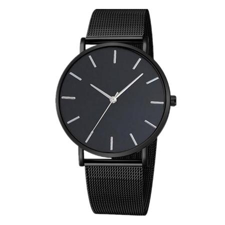 Imagem de Relógio Minimalista Masculino Casual De Malha Ultrafina Inox