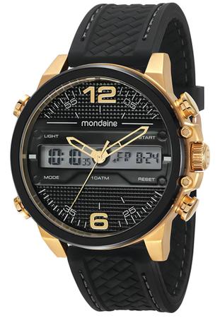 Imagem de Relógio mondaine dourado pulseira silicone