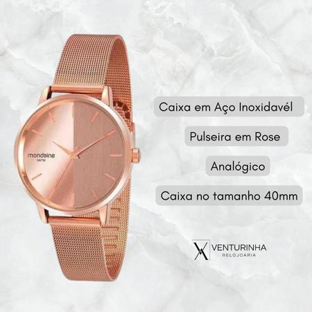 Imagem de Relógio Mondaine Feminino Analógico Rose 32117LPMVRE3