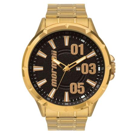 Relógio Mormaii Masculino Steel Basic Dourado - MO2015AA/4D Imagem de Relógio Mormaii Masculino Steel Basic Dourado - MO2015AA/4D