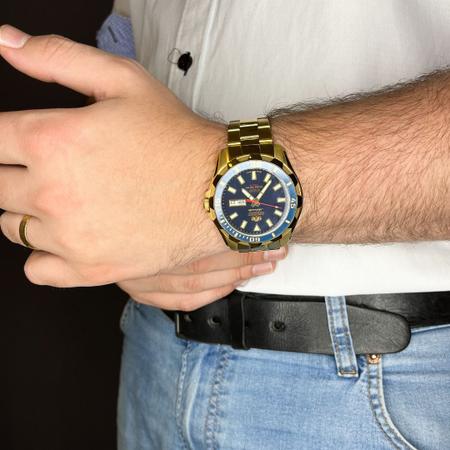 Imagem de Relógio Orient Masculino Automático Dourado 469GP078F D1KX