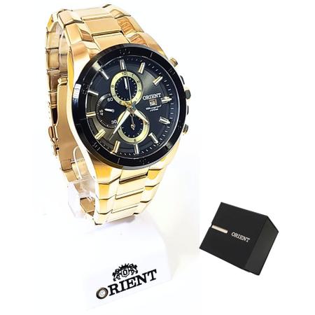 Imagem de Relógio Orient Masculino Dourado Cronógrafo MGSSC004 G1KX