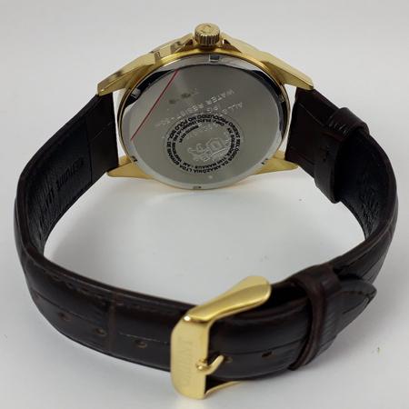 Imagem de Relogio Orient Masculino dourado preto pulseira de couro MGSC1010 P1PX